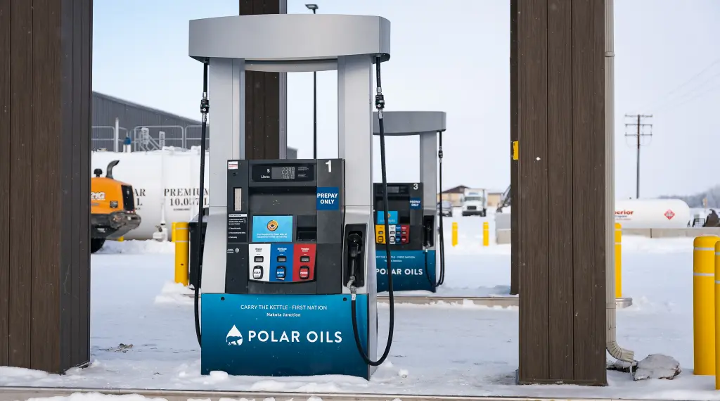 Polar Oils Gasoline pump
